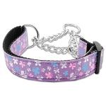 Butterfly Nylon Ribbon Collar Martingale Lavender Large