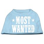 Most Wanted Screen Print Shirt Baby Blue Lg