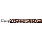 Confetti Dots Nylon Collar Chocolate 1 wide 4ft Lsh