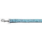 Cupcakes Nylon Ribbon Leash Baby Blue 1 inch wide 4ft Long