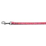 Cupcakes Nylon Ribbon Leash Bright Pink 3/8 inch wide 4ft Long