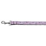 Cupcakes Nylon Ribbon Leash Purple 1 inch wide 4ft Long