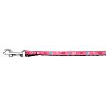 Lollipops Nylon Ribbon Leash Bright Pink 3/8 inch wide 4ft Long