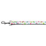 Lollipops Nylon Ribbon Leash White 1 inch wide 4ft Long