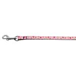 Roses Nylon Ribbon Leash Light Pink 3/8 inch wide 4ft Long