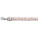 Roses Nylon Ribbon Leash Red 1 inch wide 4ft Long