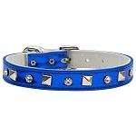 Metallic Crystal and Pyramid Collars Blue MTL 10