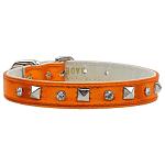 Metallic Crystal and Pyramid Collars Orange MTL 10