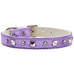 Metallic Crystal and Pyramid Collars Purple MTL 10