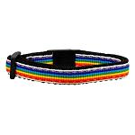 Rainbow Striped Nylon Collars Rainbow Stripes Cat Safety