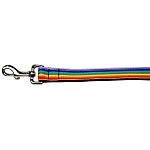 Rainbow Striped Nylon Collars Rainbow Stripes 1 wide 4ft Lsh