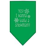 Yes! I want to build a Snowman Rhinestone Bandana Emerald Green Large