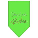 Step Aside Barbie Rhinestone Bandana Lime Green Large