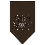 Cutie Patootie Rhinestone Bandana Cocoa Large
