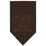 Happy Halloween Rhinestone Bandana Cocoa Large