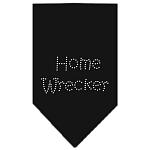 Home Wrecker Rhinestone Bandana Black Large