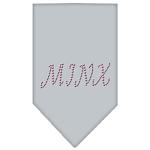 Minx Rhinestone Bandana Grey Large