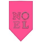 Noel Rhinestone Bandana Bright Pink Large