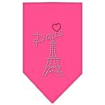 Paris Rhinestone Bandana Bright Pink Large