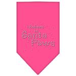 Santa Paws Rhinestone Bandana Bright Pink Large