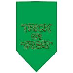 Trick or Treat Rhinestone Bandana Emerald Green Large