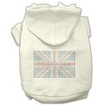 British Flag Hoodies Cream L