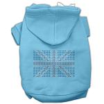 British Flag Hoodies Baby Blue L