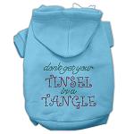 Tinsel in a Tangle Rhinestone Hoodies Baby Blue L