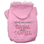 Tinsel in a Tangle Rhinestone Hoodies Pink L