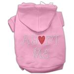 Adopt Me Rhinestone Hoodie Pink L