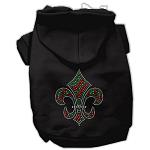 Holiday Fleur de lis Hoodies Black L