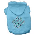 Holiday Paw Hoodies Baby Blue L