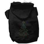 Christmas Tree Hoodie Black L