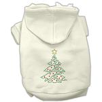 Christmas Tree Hoodie Cream L