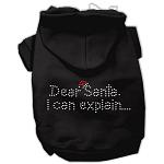 Dear Santa I Can Explain Hoodies Black L