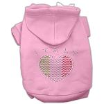 Italian Rhinestone Hoodies Pink L