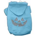 Jack O' Lantern Rhinestone Hoodies Baby Blue L