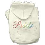 Rainbow Colored Pride Hoodies Cream L