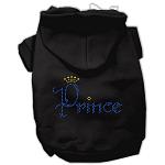 Prince Rhinestone Hoodies Black L