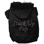 Stuck Up Pup Hoodies Black L