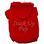 Stuck Up Pup Hoodies Red L