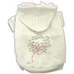 Christmas Wreath Hoodie Cream L