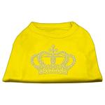 Rhinestone Crown Shirts Yellow Lg