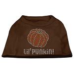 Lil' Punkin' Rhinestone Shirts Brown Lg