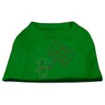 Santa Stop Here Shirts Emerald Green Lg