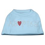 Adopted Rhinestone Shirt Baby Blue L