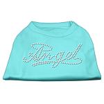 Angel Rhinestud Shirt Aqua L