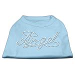 Angel Rhinestud Shirt Baby Blue L