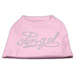 Angel Rhinestud Shirt Light Pink L