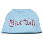 Bad Dog Rhinestone Shirts Baby Blue L